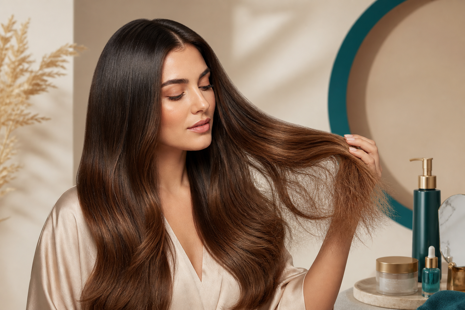 پوست سر چرب و ساقه خشک روتین موهای ترکیبی